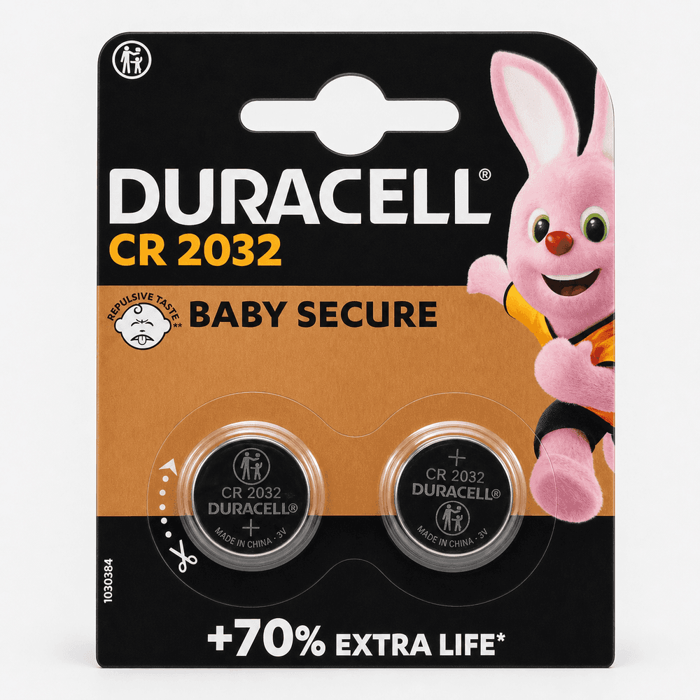 Duracell CR2032 Batteries, 2 pack