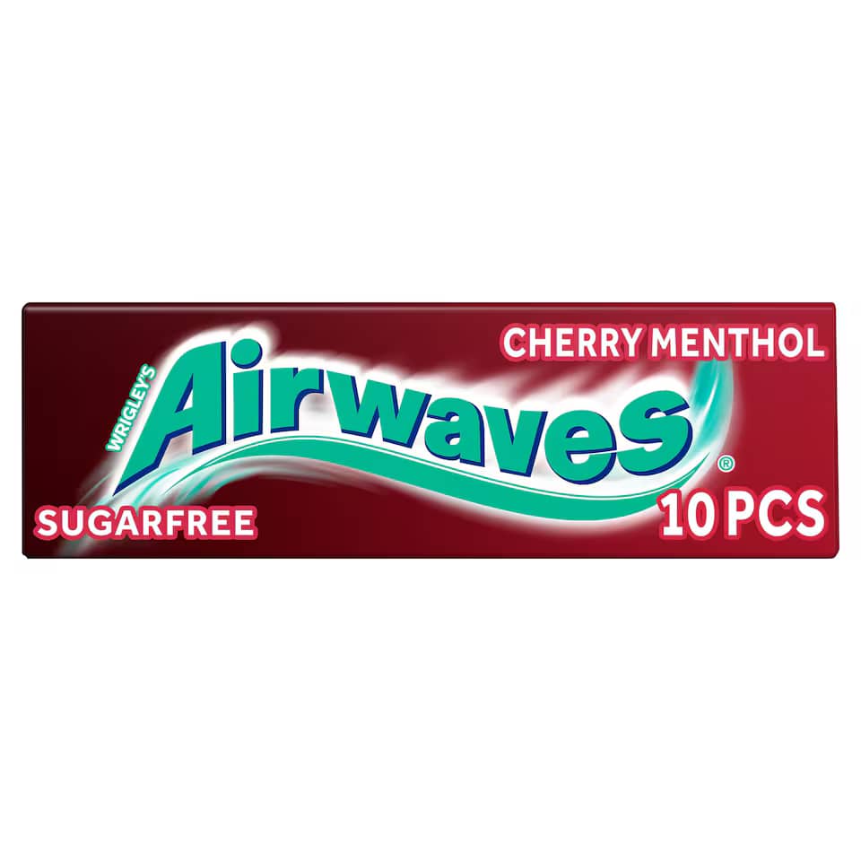 Airwaves Cherry Menthol, 10 Pieces