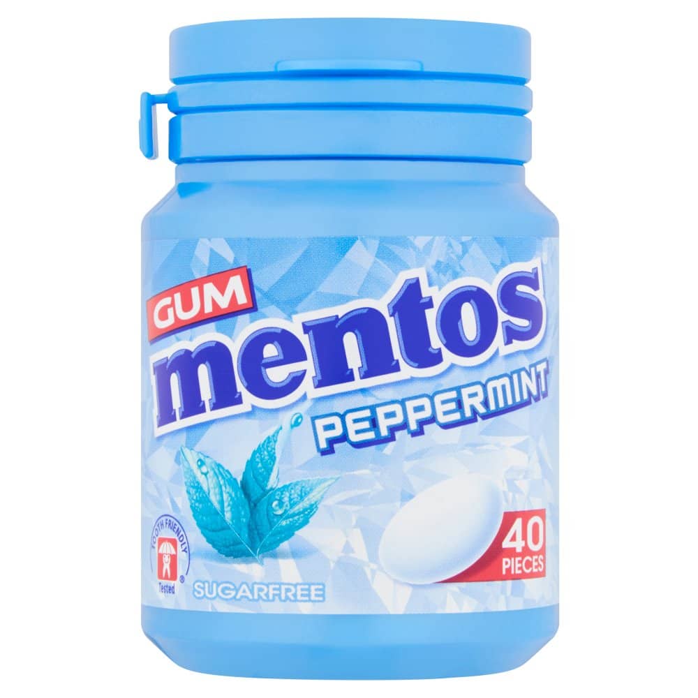 Mentos Gum Peppermint, 40 pieces
