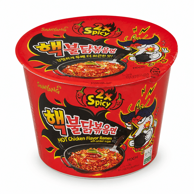 Samyang Buldak 2X Spicy Big Bowl, 105 g