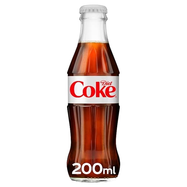 Diet Coke glass bottle, 200 ml