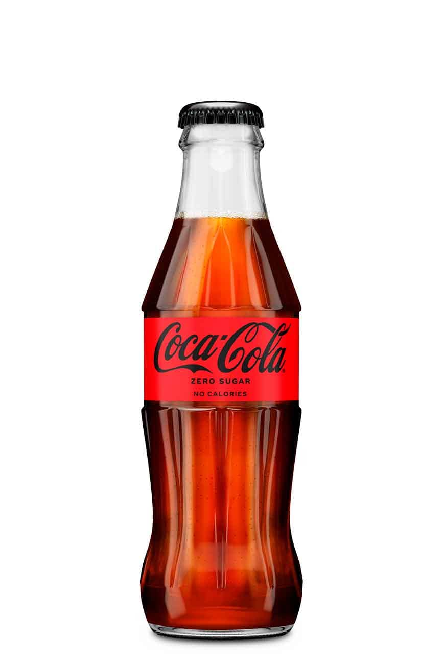 Coke Zero glass bottle, 200 ml