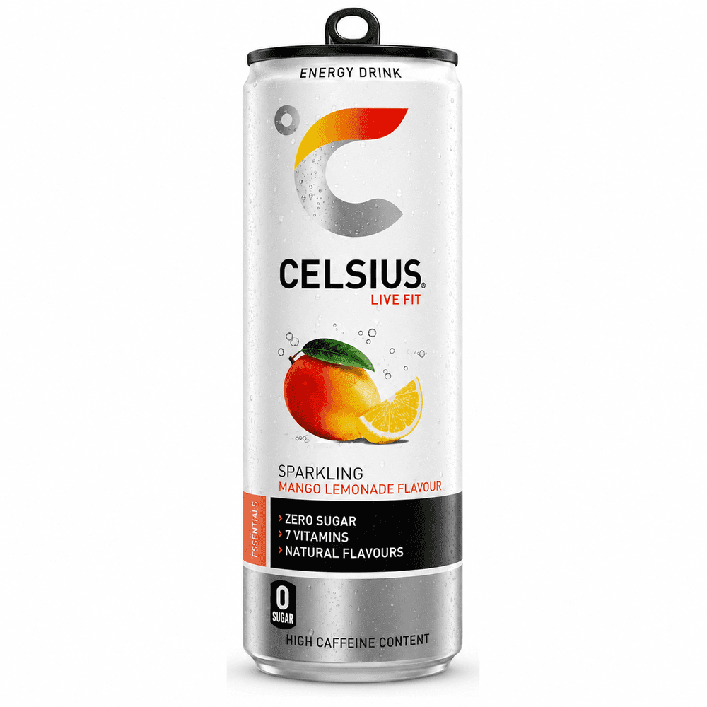 Celsius Mango Lemonade, 355 ml