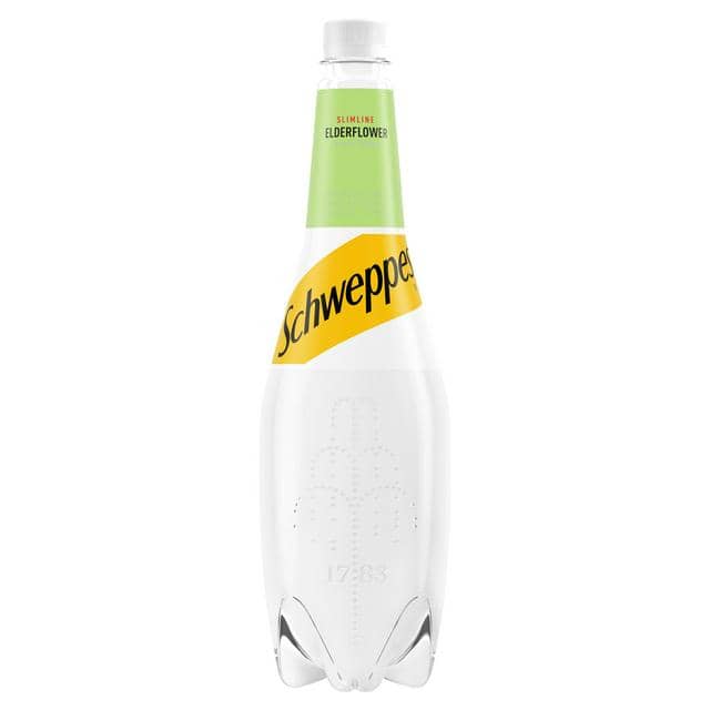 Schweppes Slimline Elderflower, 1 L
